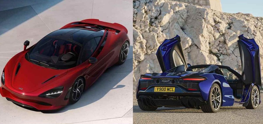 McLaren 750S (a esquerda) tem preço de partida em R$ 4 milhões e Artura Spider (a direita) tem preço inicial aguardado em R$ 2,8 milhões