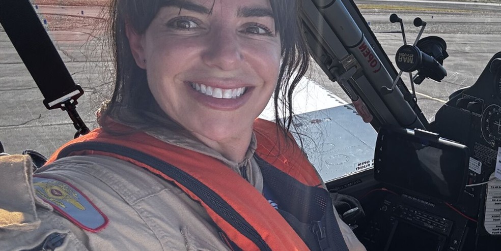 Piloto mineira Juliana Turchetti atuava nos Estados Unidos contra incêndios florestais — Foto: Reprodução/Sindag