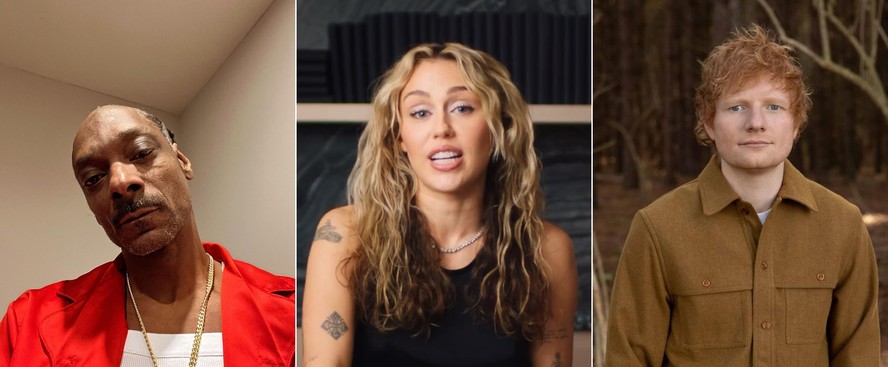 Além de Snoop Dogg, outros famosos, como Miley Cyrus e Ed Sheeran, também já anunciaram que pararam de usar maconha