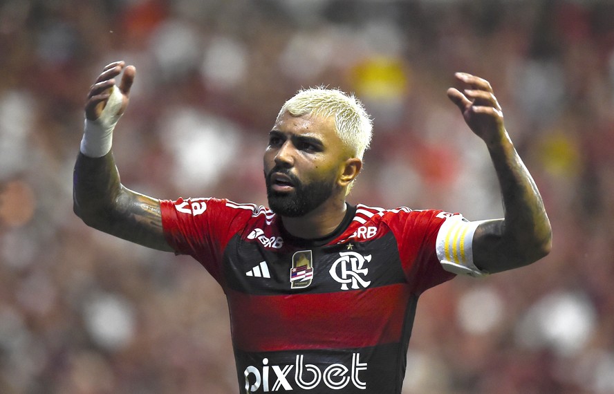 Gabigol em ação em 2024