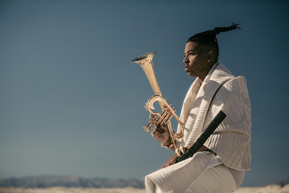 O trumpetista de jazz americano Christian Scott é uma das atrações do Blue Note Rio — Foto: Divulgação