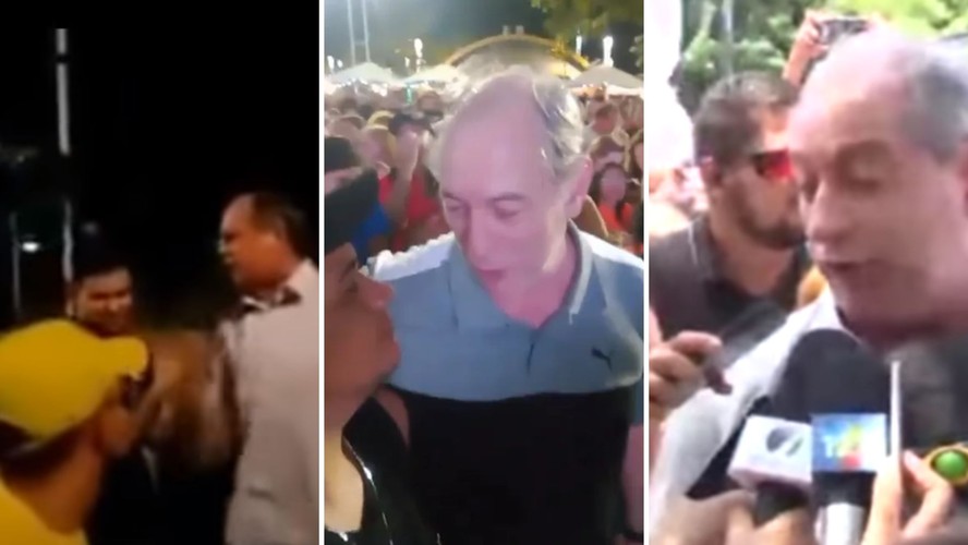 Ciro Gomes discute com manifestantes em 2016; dá tapa no rosto de homem em 2023; se irrita em entrevista coletiva em 2018