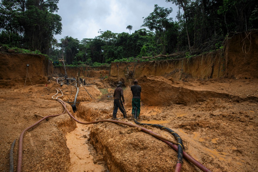 BRASIL - Boa Vista, RR - 31/07/2019 - Garimpo ilegal de ouro no coração da maior reserva indígena do Brasil, a dos Yanomami — Foto: Daniel Marenco - Infoglobo