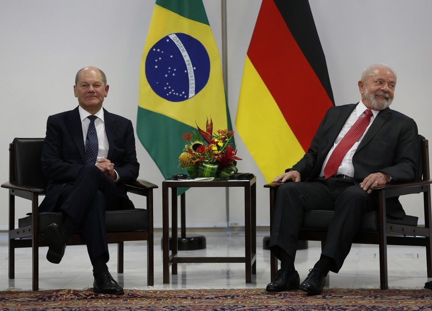 Presidente Lula recebe o chanceler alemão Olaf Scholz
