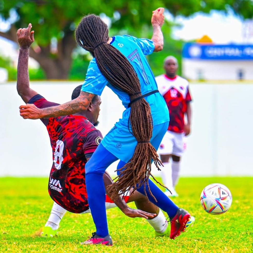 Aedan Scipio, atacante de Anguilla — Foto: Reprodução