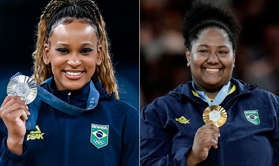 Rebeca Andrade e Beatriz Souza