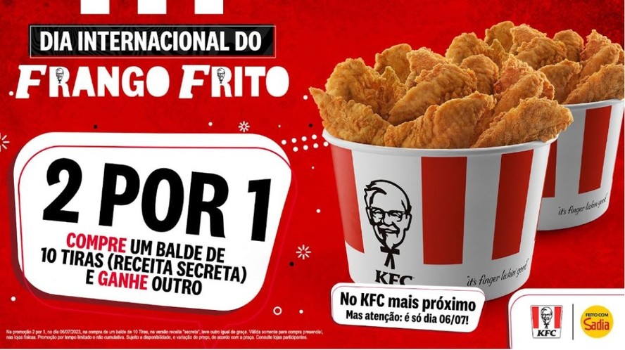 Promoção do KFC foi alvo de denúncia ao Conar