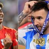 Yamal e Messi podem se enfrentar na Finalíssima - MIGUEL MEDINA / AFP e Buda Mendes/Getty Images/AFP