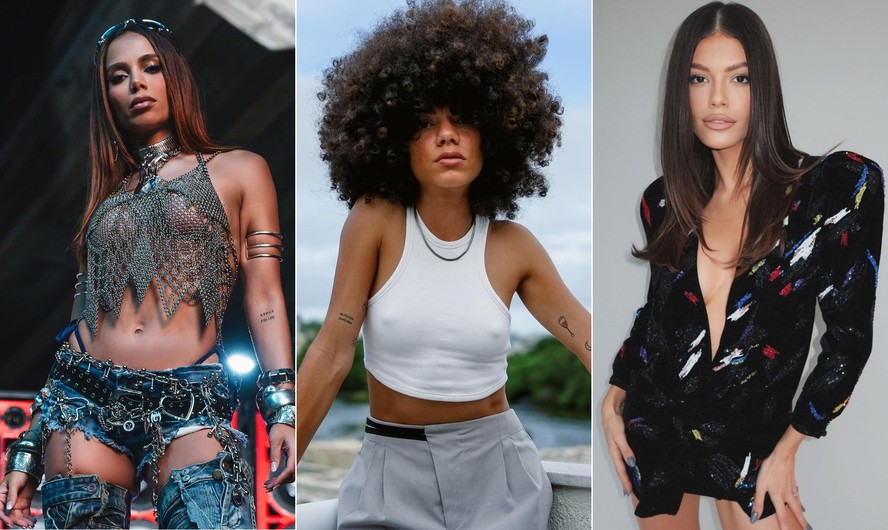 Anitta, Samantha Jones e Vitória Strada: elas assumiram o desejo por homens e mulheres