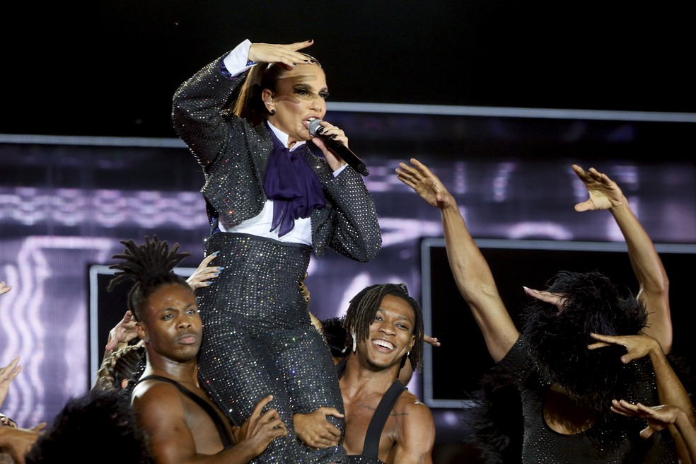 Ivete Sangalo no Rock in Rio 2022; cantora está confirmada para edição de 2024 — Foto: Marcelo Theobald