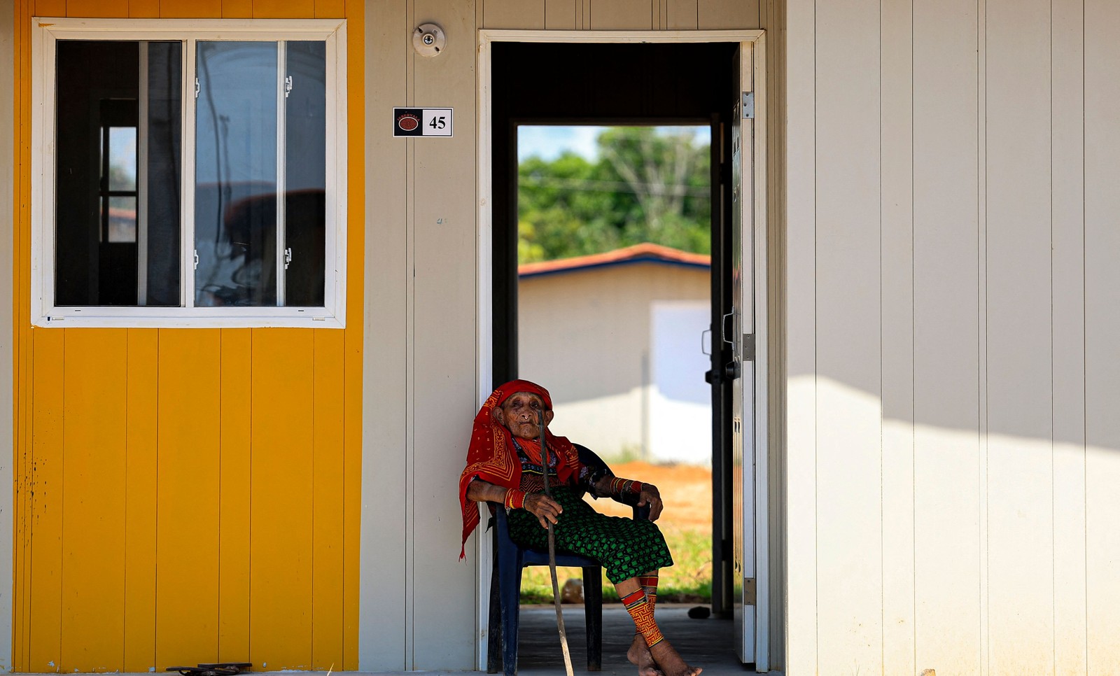 Arquipélago da região de Guna Yala tem várias casas com risco de inundação — Foto: Martin Bernetti/AFP