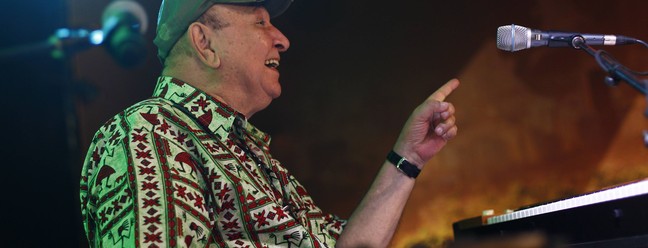 Show de João Donato na Rock Street, no Rock in Rio, em 2015. — Foto: Pedro Teixeira/ O Globo