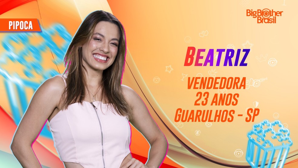 Beatriz, vendedora, participante do 'BBB 24' — Foto: Divulgação/TV Globo