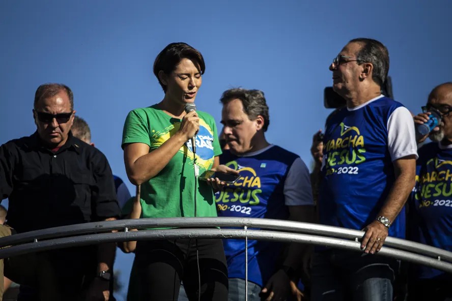 Michelle Bolsonaro e Silas Malafaia