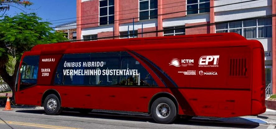 Protótipo do ônibus movido a hidrogênio desenvolvido pela Coppe/UFRJ