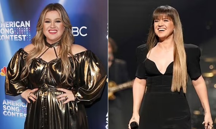 Kelly Clarkson em 2022 e atualmente