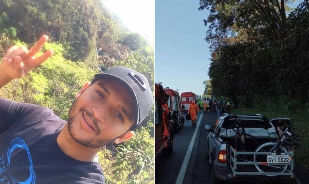 Ciclista Thauan Maciel, de 26 anos, morreu após ser atropelado na BR-040, em Minas — Foto: Reprodução