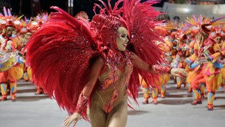 Maria Mariá, rainha de bateria da Imperatriz Leopoldinense — Foto: Domingos Peixoto