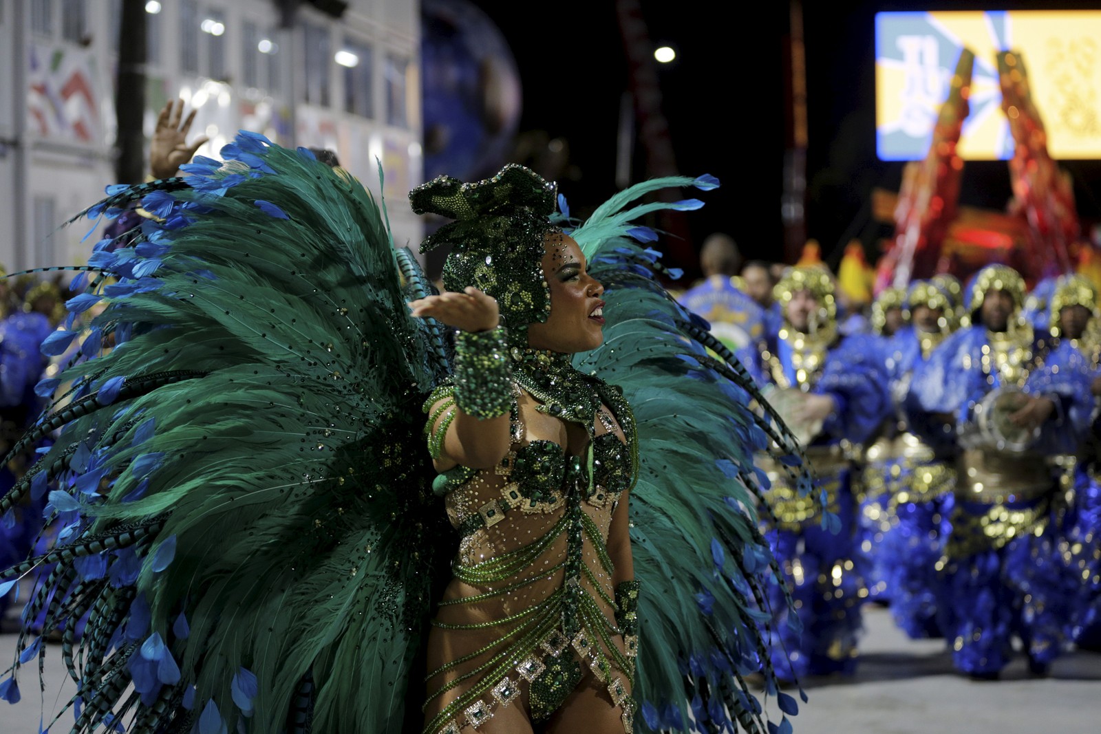 Maria Mariá, rainha de bateria da Imperatriz Leopoldinense — Foto: Alexandre Cassiano