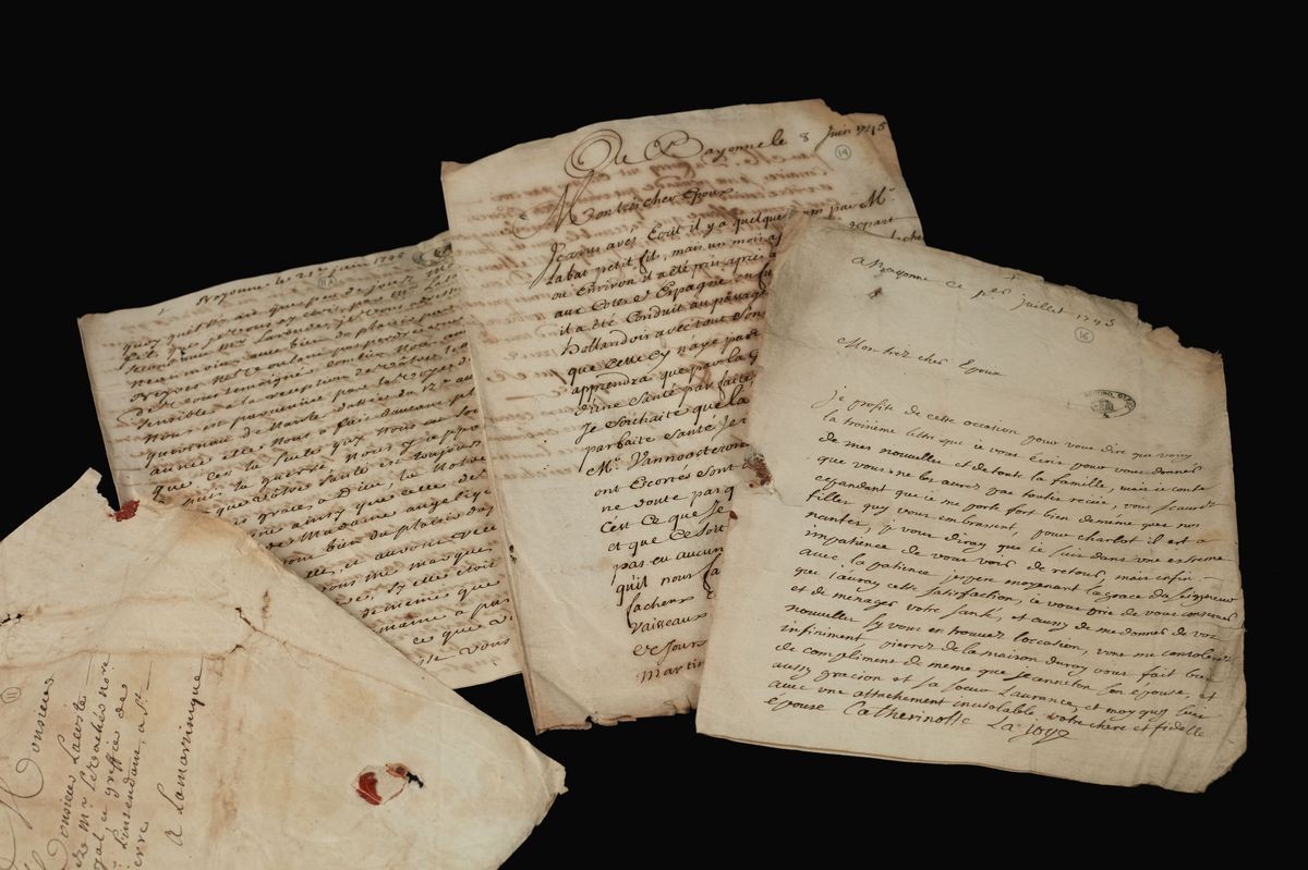 Cartas de espanhóis do século XVII e XVIII nunca foram entregues — Foto: Divulgação/Prize Papers Project
