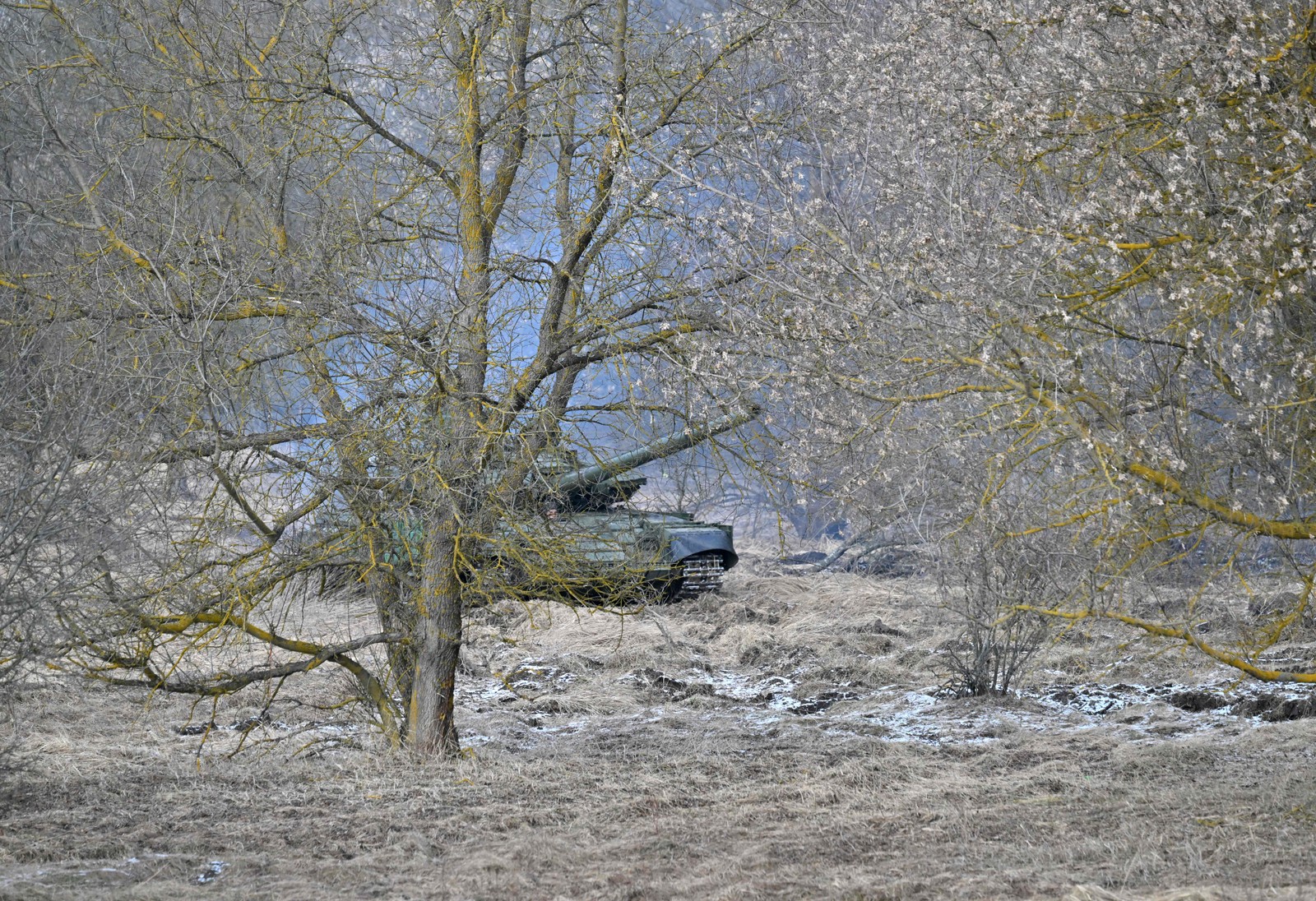 A extinta usina foi rapidamente capturada pelas forças russas em 24 de fevereiro do ano passado, o primeiro dia da invasão — Foto: Sergei Supinsky / AFP