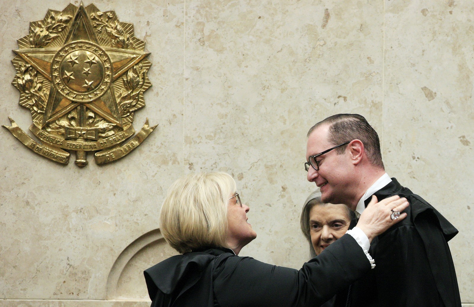 Zanin e a presidente do STF, Rosa Weber — Foto: Nelson Jr./SCO/STF