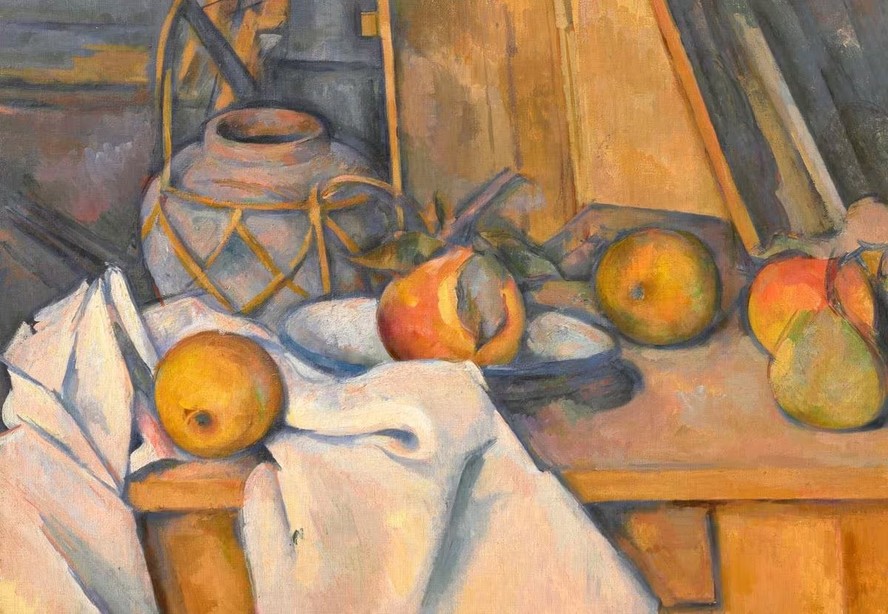 O quadro 'Fruits et pot de gingembre', de Paul Cézanne, do museu Langmatt, vendido pela Christie's em setembro de 2023.