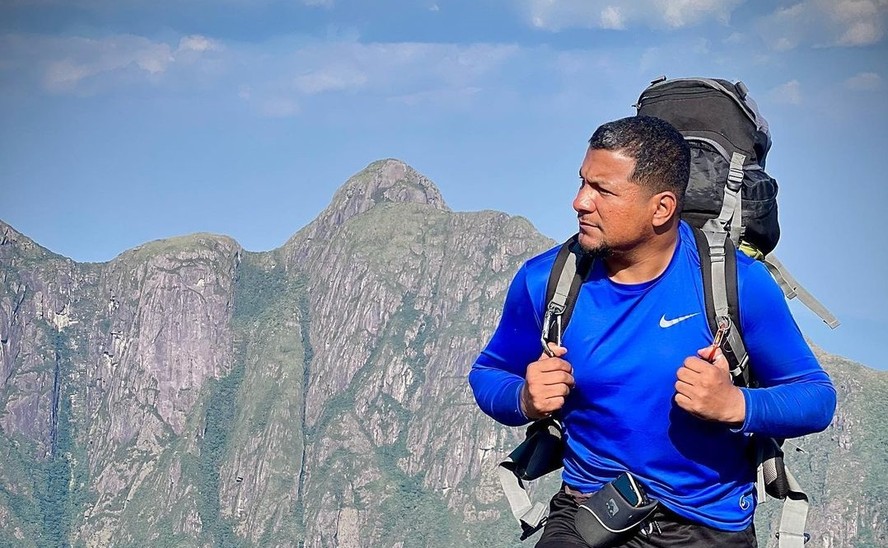 O guia de turismo Leilson de Souza, de 36 anos, morreu em trilha na Pedra da Gávea após ser atingido por um raio