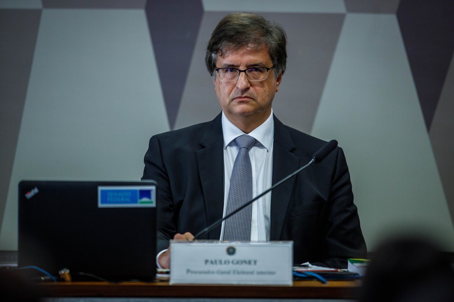 O novo procurador-geral da República, Paulo Gonet, durante sabatina no Senado Federal