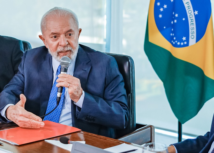 Lula durante a reunião referente ao setor da indústria de alimentos na qual deu a declaração sobre violência doméstica