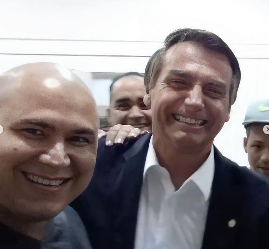 Deputado eleito Abilio Brunini e Jair Bolsonaro