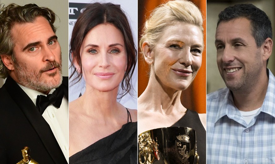 Joaquin Phoenix, Courteney Cox, Cate Blanchett e Adam Sandler: opiniões opostas