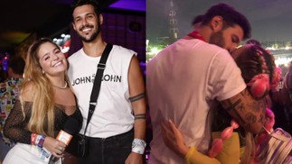 Após Rodrigo Mussi ser eliminado do "BBB" 22, ele e Viih Tube se beijaram no camarote do festival Lollapalooza do ano passado — Foto: Reprodução/Gshow
