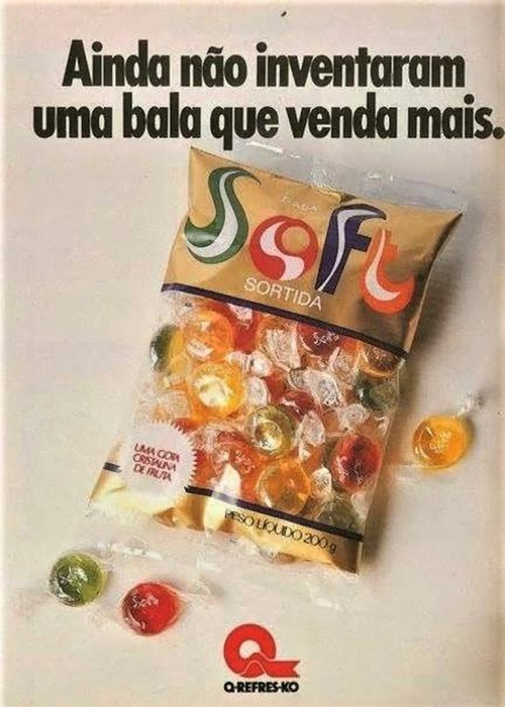 As balas Soft, da marca Q-Refres-Ko — Foto: Reprodução