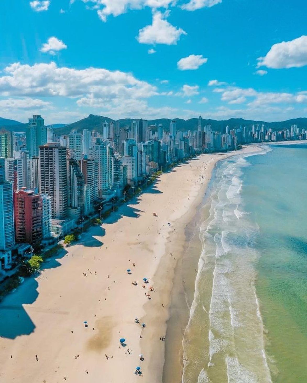 Praia central de Balneário Camboriú — Foto: Prefeitura de Balneário Camboriú