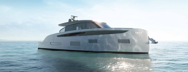 A Azimut Yachts, empresa italiana que fabrica iates de luxo, revelou as primeiras imagens do iate inédito Seadeck 6 — Foto: Divulgação