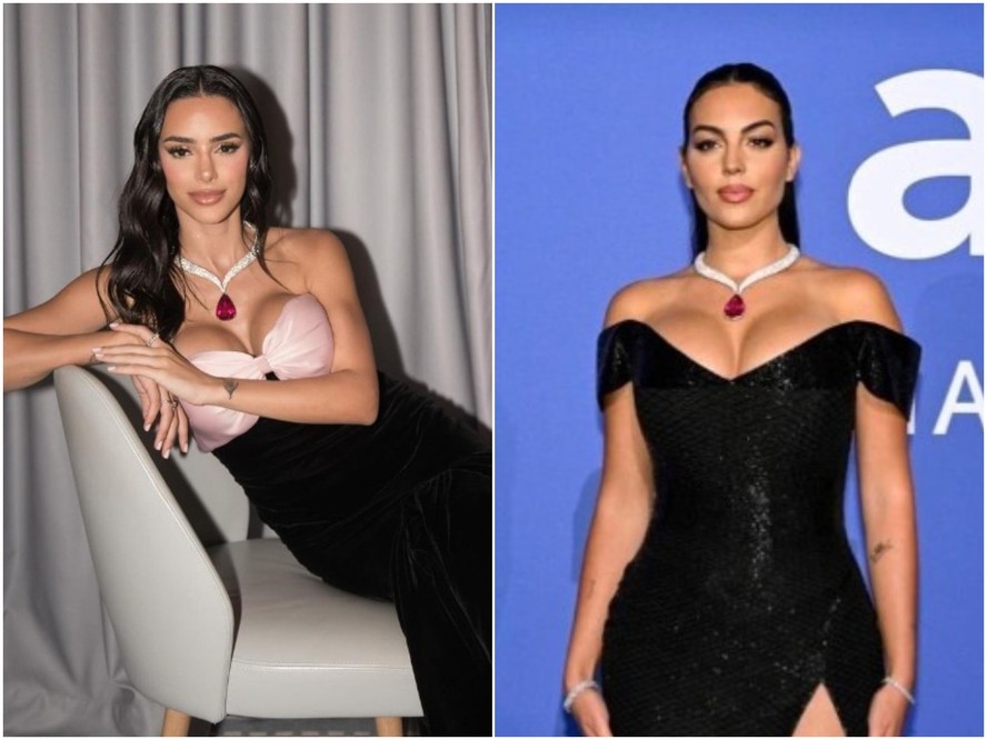 Bruna Biancardi 'repete' joia de mulher de Cristiano Ronaldo durante ensaio em Cannes