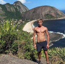 Bruno Krupp. Modelo de 25 anos foi autuado por lesão corporal culposa, provocada por atropelamento e falta de habilitação, mas registro deverá ser aditado para homicídio, uma vez que a vítima morreu após dar entrada no hospital — Foto: Reprodução