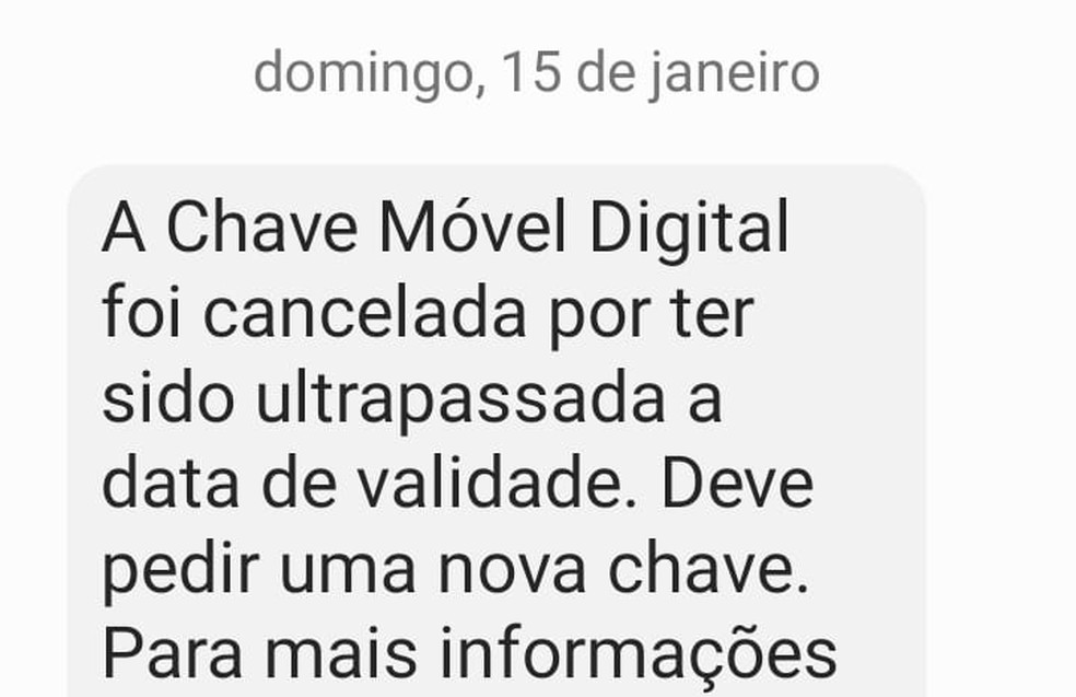 Chave Móvel Digital de Portugal cancelada — Foto: Reprodução