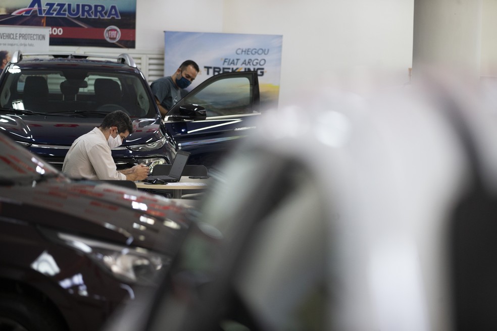 Concessionária de automóveis na Zona Sul do Rio  Agência O Globo/2-6-2020 — Foto:         