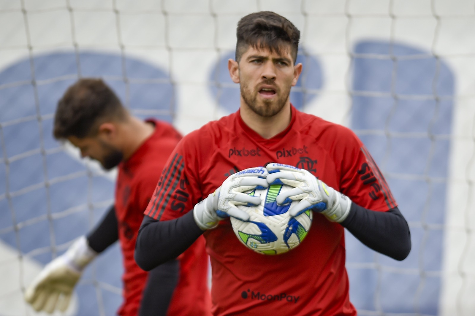 Rossi em treino do Flamengo — Foto: Marcelo Cortes/Flamengo