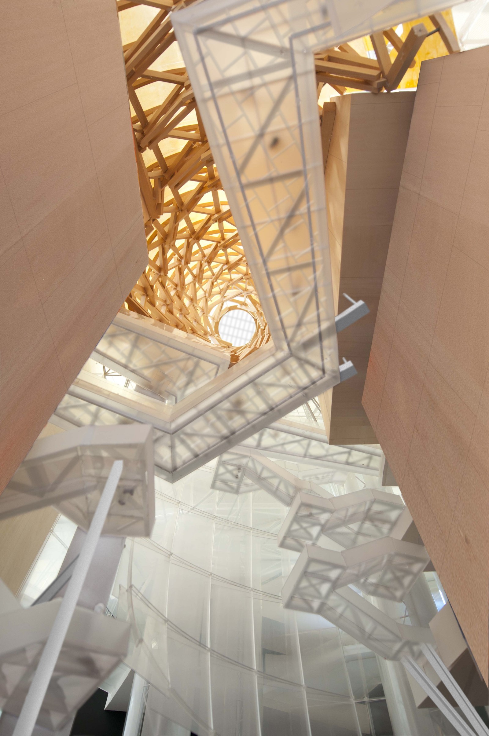 Distrito Cultural da Ilha Saadiyat, a 'ilha dos museus' de Abu Dhabi, nos Emirados Árabes Unidos. Projeto do interior do Guggenheim Abu Dhabi, projetado pelo arquiteto Frank Gehry. — Foto: Divulgação / Departamento de Turismo de Abu Dhabi