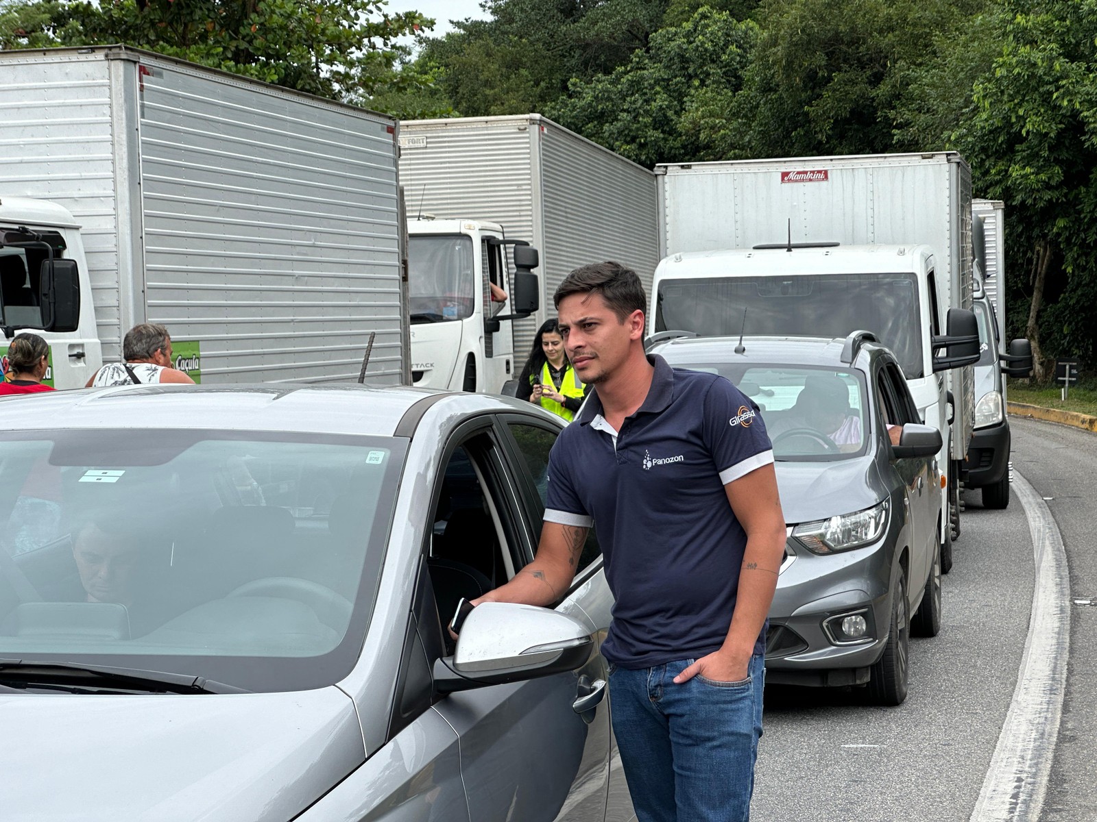 Murilo não sabia da interdição e lamentou que vai atrasar a viagem para Piracicaba — Foto: Márcia Foletto