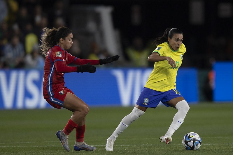 Marta estreia na Copa do Mundo — Foto: Thais Magalhães/CBF