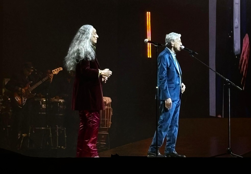 Maria Bethânia e Caetano Veloso — Foto: Daniel Ramalho