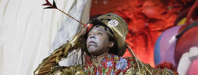 Imperatriz Leopoldinense apresenta a morte de Lampião e sua passagem pelo céu e inferno  — Foto: Roberto Moreyra