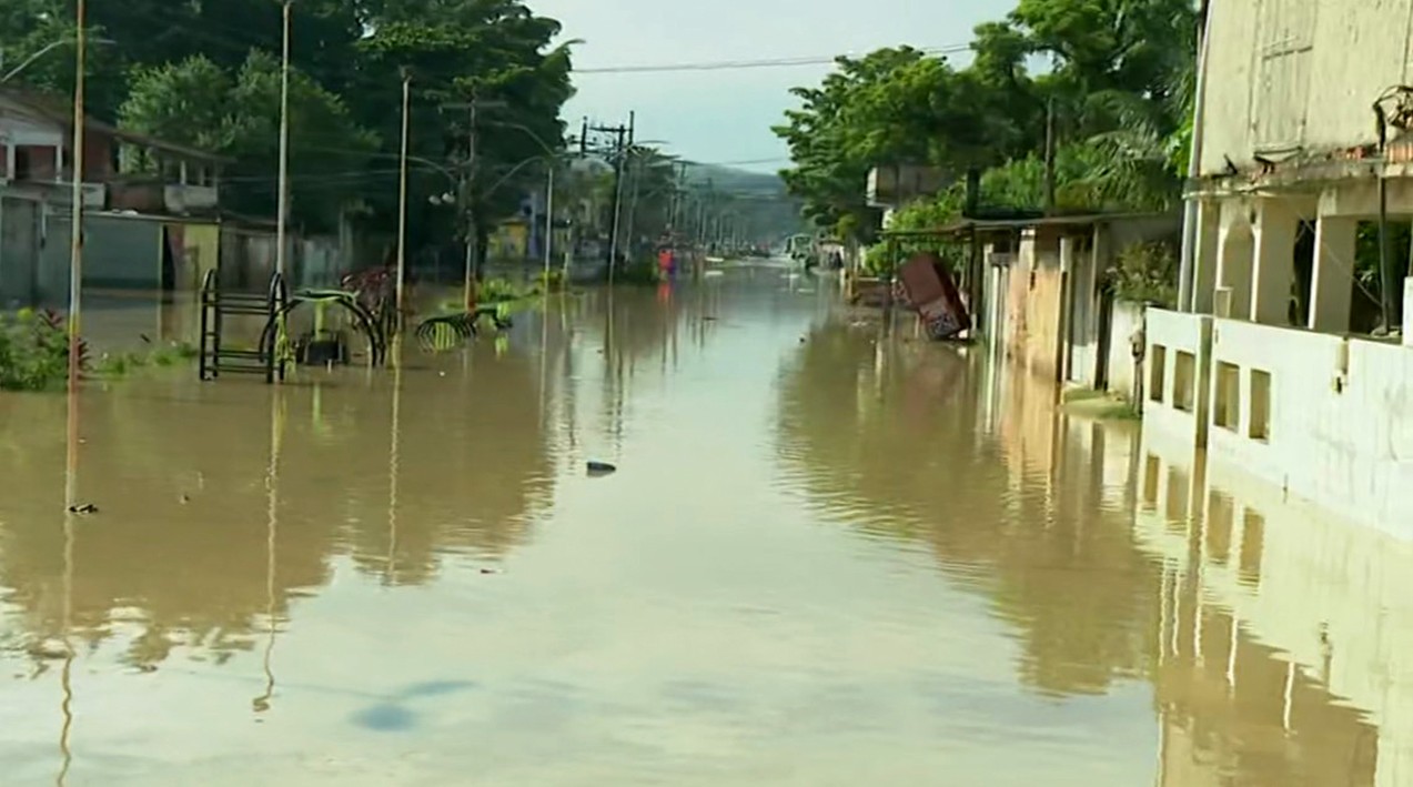 Bairro Santa Maria, em Belford Roxo — Foto: reprodução / TV Globo