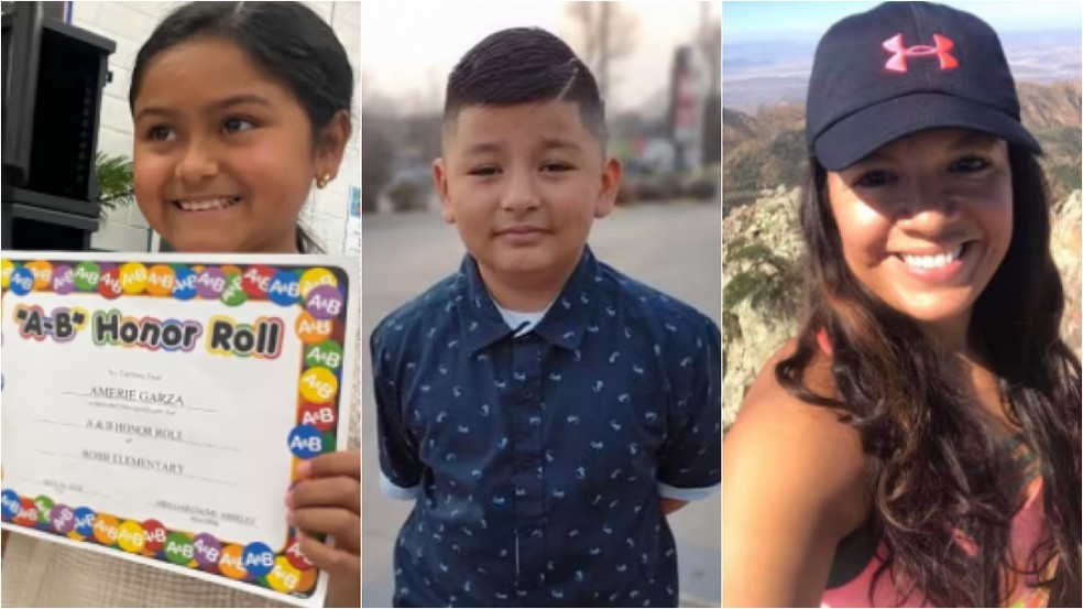 Amerie Jo Garza,  Xavier Lopez, e Eva Mireles foram identificadas como vítimas do ataque a tiros em escola do Texas — Foto: Reprodução
