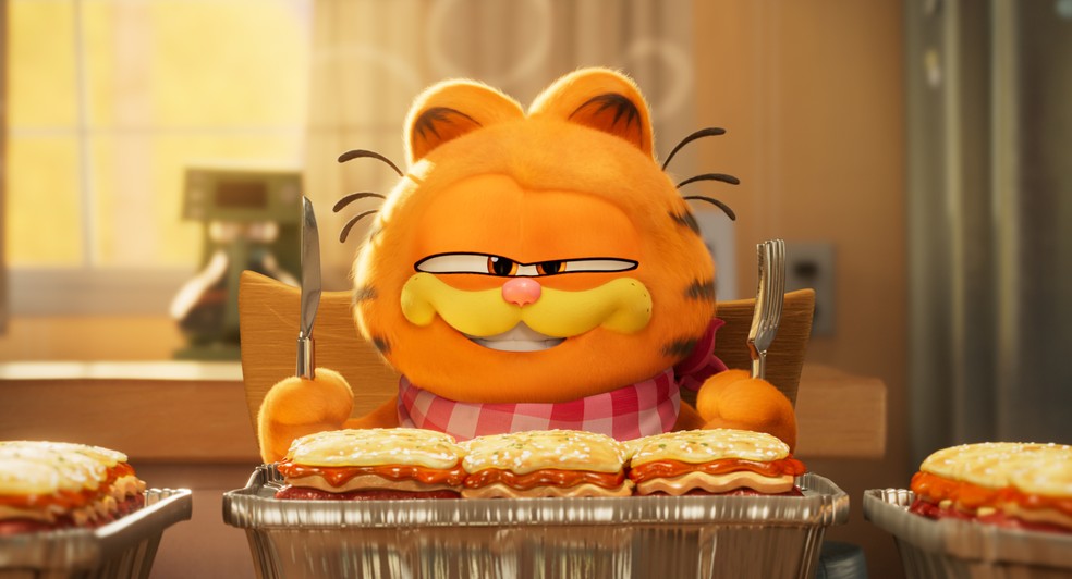 Garfield: paixão por lasanha — Foto: Divulgação