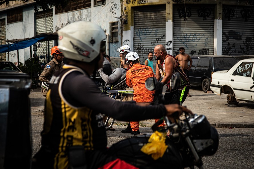 Acidente de moto em Madureira, Zona Norte do Rio, na última semana